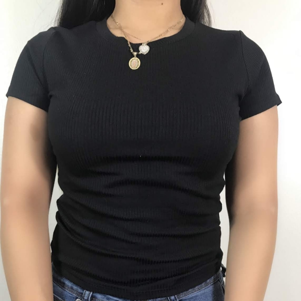 ❤❤Black short sleeve top